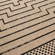 Tapis intérieur / extérieur Tale Fibres synthétiques - Beige / Noir
