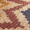 Tapis Arena I Jute / Polyester - Bleu / Rouge