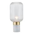 Lampada da tavolo Malli Vetro trasparente / Marmo - 1 punto luce