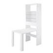 Bartafel Alhambra wit gelakt/glas