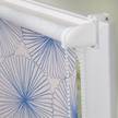 Store enrouleur Flower Wheel Polyester - Bleu - 45 x 150 cm