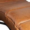 Relaxliege Kasson Echtleder - Echtleder Arelia: Cognac - Schwarz