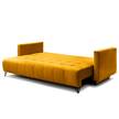 Divano letto Bristol Velluto - Velluto Ravi: giallo senape