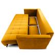 Divano letto Bristol Velluto - Velluto Ravi: giallo senape