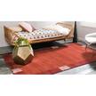Tappeto a pelo corto Good Times I Polipropilene / Cotone - Rosso - 65 x 90 cm