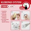Patère Turbo-Loc Gala Acier inoxydable - Noir