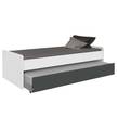 Uittrekbed Rocco II Wit - Plaatmateriaal - 94 x 27 x 199 cm