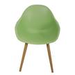 Set di 2 sedie da giardino VACY Polietilene / Acciaio - Verde