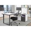 Büroset Kendrick II (7-teilig) Weiß / Grau