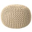 Poef Rosita geweven stof - Beige