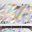 Fotomurale Triangoli in 3D Tessuto non tessuto - Multicolore - 432 x 290 cm