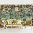 Vliesbehang De Oude Wereld vliespapier - beige - 384 x 255 cm