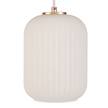 Pendelleuchte Noble Purity Opalglas / Aluminium - 1-flammig