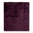 Plaid Hip Uni Velluto di poliestere - Bordeaux