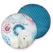 Cuscino Kodiak II Velluto di poliestere - Blu