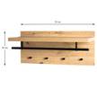 Wandgarderobe Patos Eiche Dekor / Schwarz