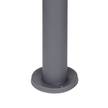 Padverlichting Ossy IV Grijs - Wit - Metaal - Glas - Hoogte: 100 cm