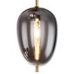 Pendelleuchte Blacky II Glas / Eisen - 3-flammig