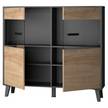 Comò Argenteuil II Effetto rovere Artisan / Nero