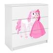Ladekast Babydreams Prinses Wit/roze
