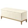 Truhe Andresito Bouclé Stoff Raya: Creme