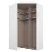 Armadio angolare SKØP pure Bianco alpino - 127 x 236 cm
