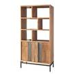 Ensemble de bureau Domme (3 éléments) Acacia massif / Fer - Acacia / Anthracite
