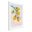 Quadro Sour Sweetness Materiale a base di legno e lino - Grigio / Giallo