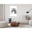 Quadro Blurred Thoughts Materiali a base di legno e lino - Nero-Bianco