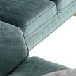 Ecksofa Salvator II Samt Saidy: Blaugrau - Ausrichtung links