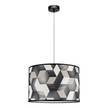 Suspension Espacio I Papier / Acier - 1 ampoule