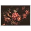 Quadro Romantic Flower Poliestere PVC / Legno di abete rosso - Nero / Arancione