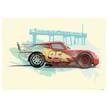Tableau déco Cars Lightning McQueen Multicolore - Papier - 70 x 50 cm
