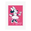 Wandbild Minnie Mouse Girlie Rot / Weiß - Papier - 50 cm x 70 cm