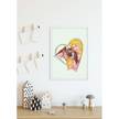 Wandbild Aurora und Owl Mehrfarbig - Papier - 50 cm x 70 cm