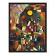 Poster con cornice Klee Luna piena Carta / Pino - Marrone - 70 x 100 cm