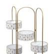 Plantenstandaard Athena Moderna staal - goudkleurig/wit