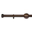 Gardinenstange Cap-Noble ausziehbar Zamak - Bronze - Breite: 160 cm