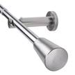 13/16mm Gardinenstange Mino ausziehbar Zamak - Edelstahl-Optik