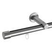 Bastone per tenda Profilo 20 mm Zama - Effetto acciaio inox - Larghezza: 240 cm