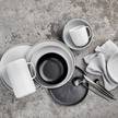 Schalen-Set CASA NOVA (4er-Set) Steinzeug / reaktive Glasur - Grau - Grau