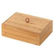Box mit Deckel Terra I Bambus - Braun - 22 x 15 cm