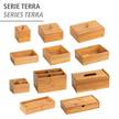 Box mit Deckel Terra I Bambus - Braun - 22 x 15 cm