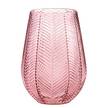 Vaso Tori III 100% vetro - Rosa cipria - 13 x 25,5 x 18,5 cm - 13 x 26 cm