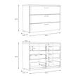 Kommode Pisa Weiß - Braun - Holzwerkstoff - 120 x 82 x 42 cm