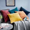 Dekokissen COTTON VELVET Baumwolle / Polyester - Bordeaux