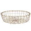 Korb GRID III Eisen - Gold - Durchmesser: 20 cm