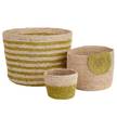 Korb ISALO II Raffia - Natur / Gelb