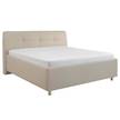 Lit capitonné Peggy Beige - 180 x 200cm - D2 souple