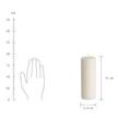 Stumpenkerze RUSTIC III Wachs - Creme